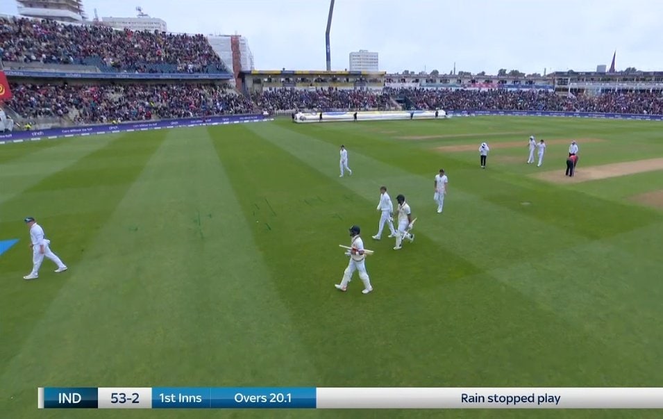 Rain stops play in 5th Test ENG vs IND