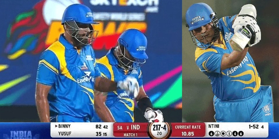 Road safety world series t20 2022 india legends beat south africa legends by 61 runs