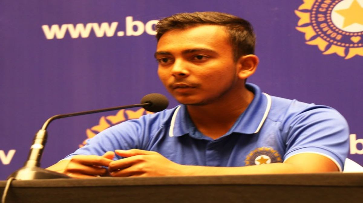 prithvi shaw-rahul Dravid