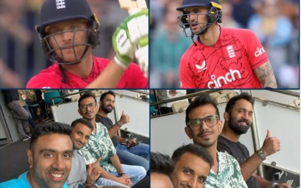 Team India Players watching ENG vs AUS 1st T20I 2022