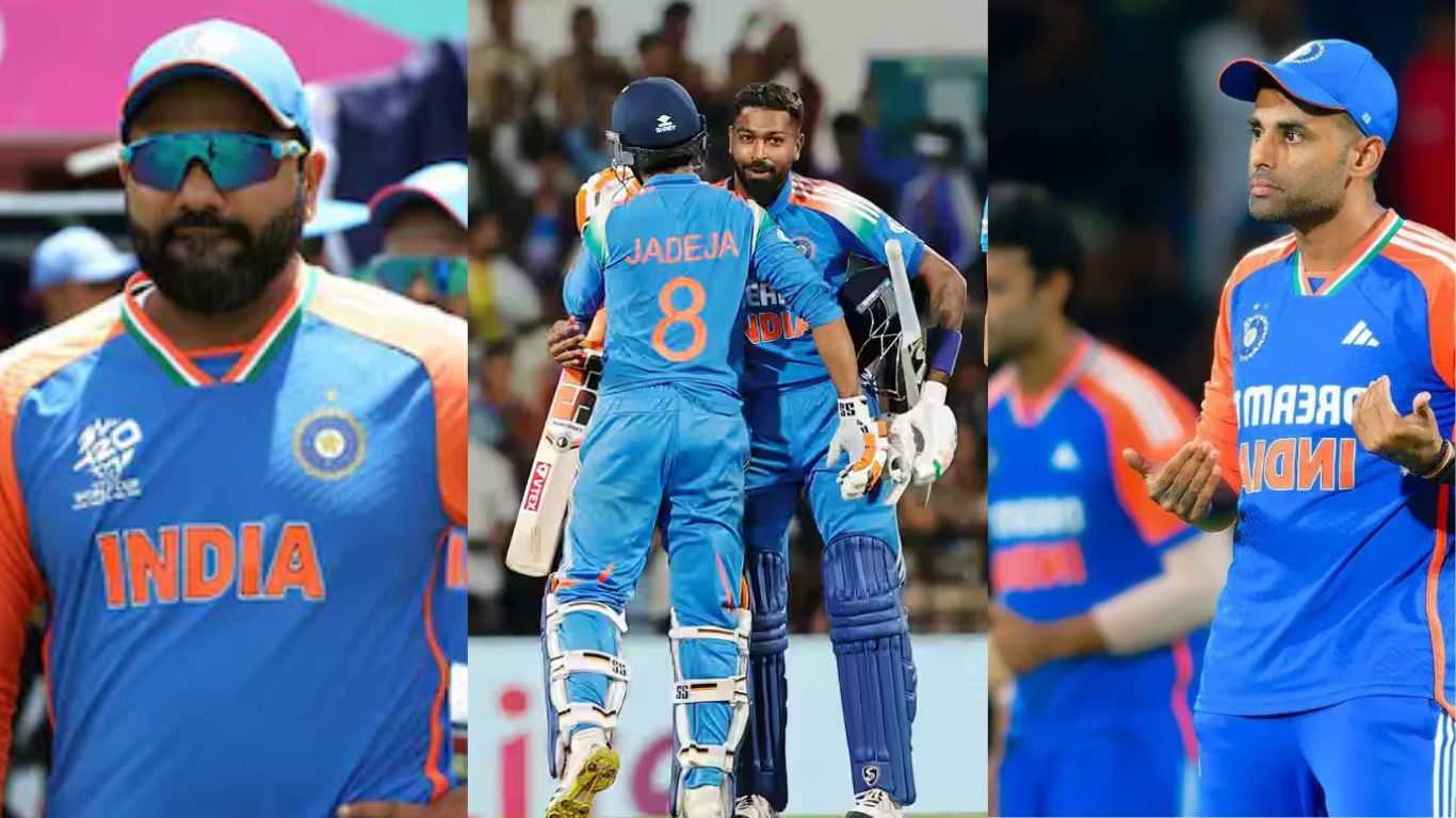 Shubman Gill , Tilak Varma , Suryakumar Yadav.,Hardik Pandya ,