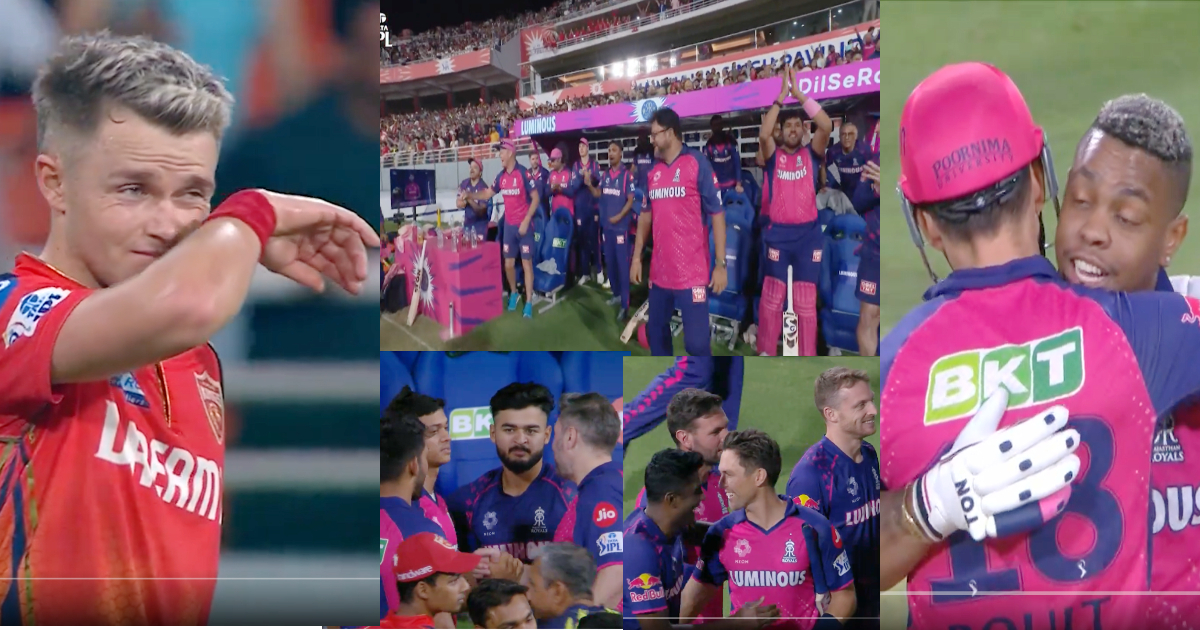 rajasthan royals celebrated victory by defeating punjab in pbks vs rr match in ipl 2024 match 27 vid...