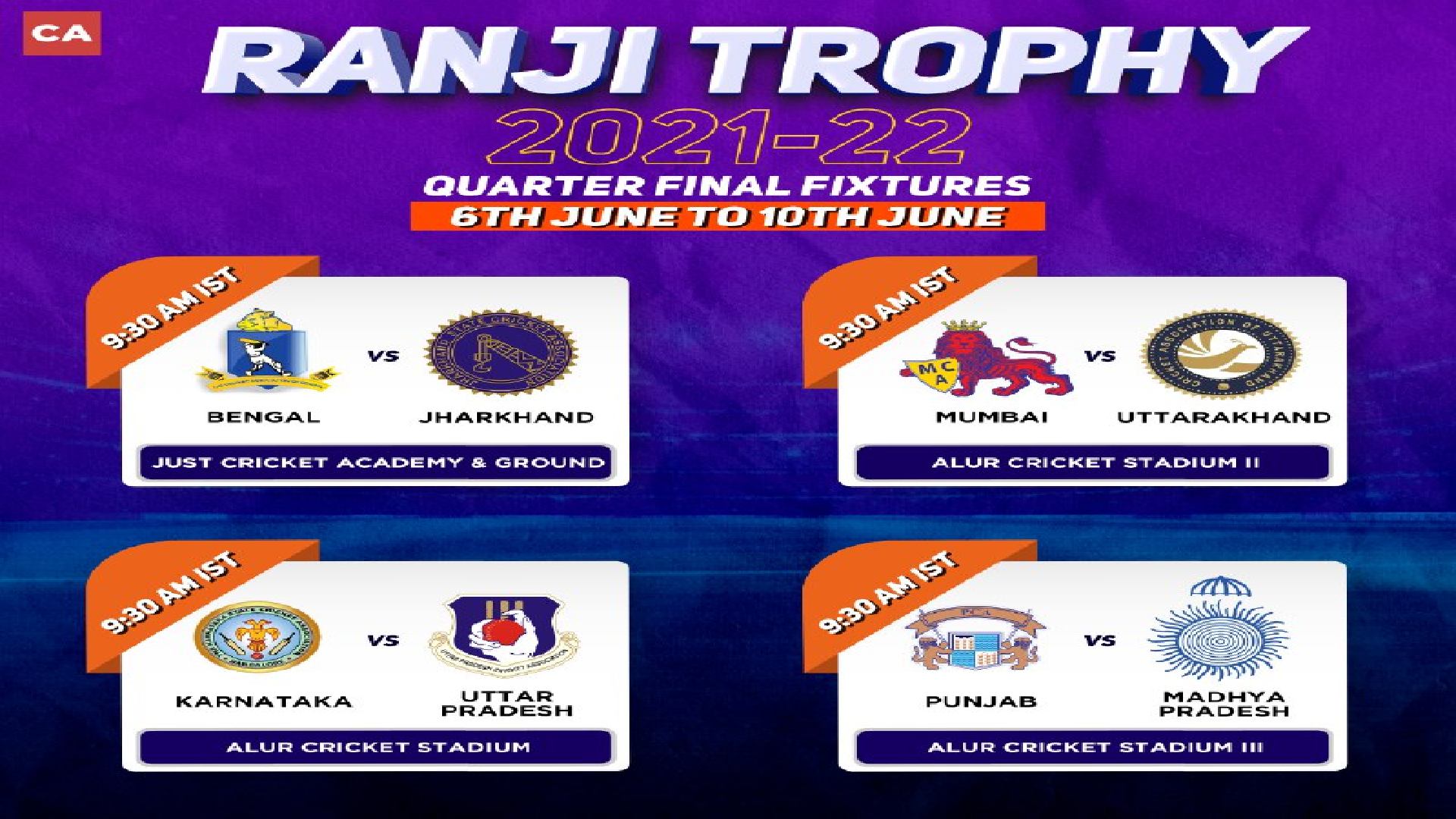 अब घरेलू क्रिकेट का लगेगा तड़का, Ranji Trophy के बाकी बचे मैचों का जारी हुआ पूरा शेड्यूल