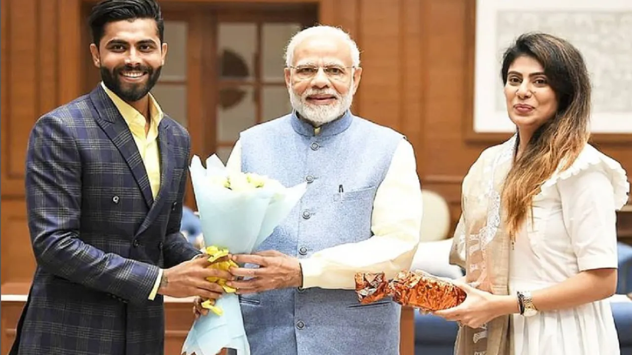PM Modi wrote a letter to ravindra jadeja's wife-reeva solanki