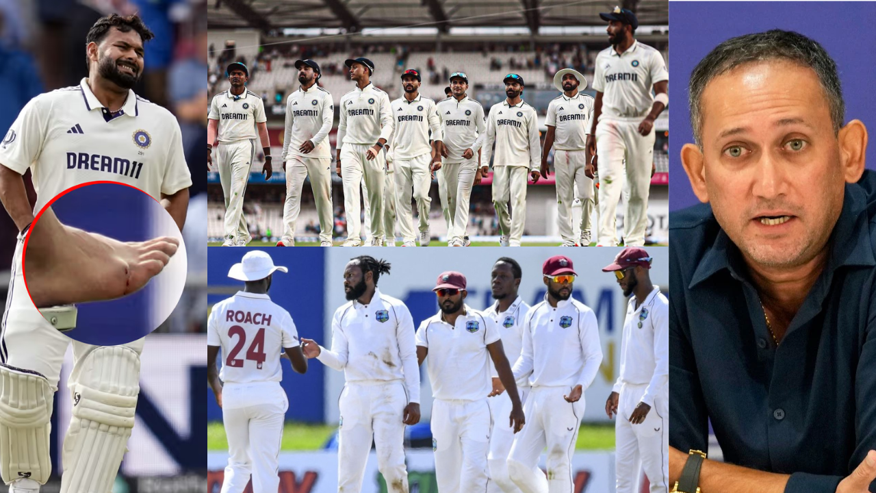 Rishabh Pant Is Not Fit For The West Indies Test Series Ajit Agarkar Has Chosen His Beloved Player As The New Vice Captain