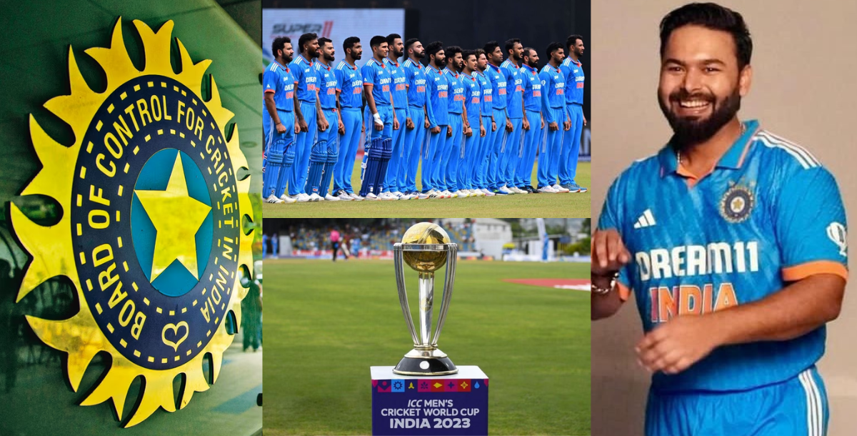 rishabh pant was seen in the new jersey of team india for world cup 2023