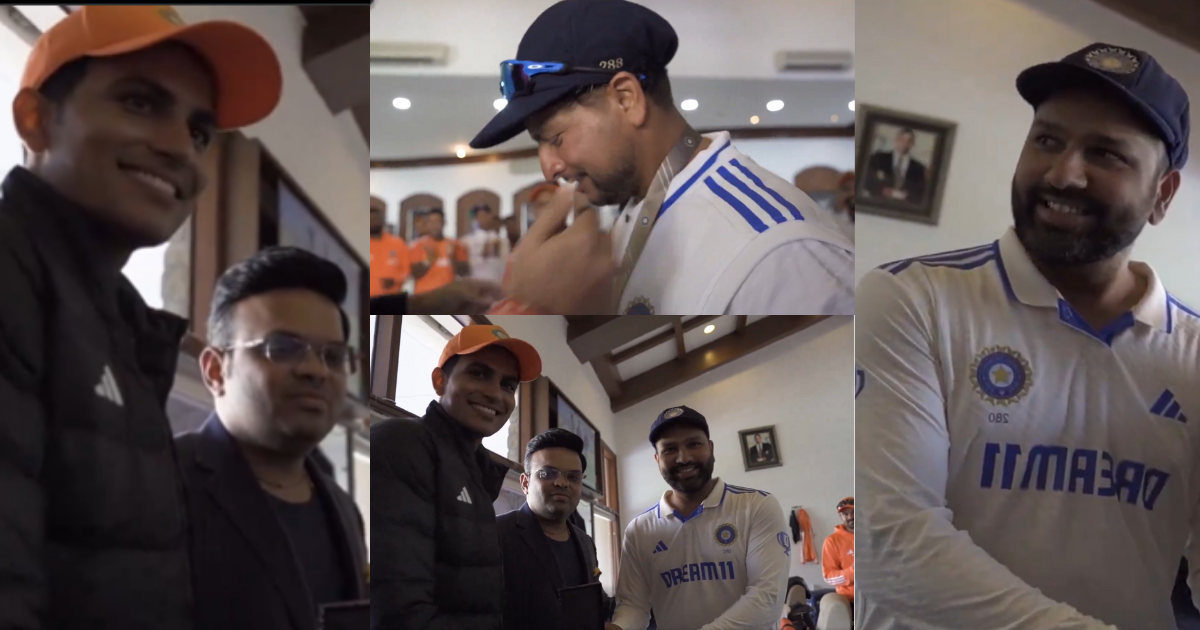 टीम इंडिया के ड्रेसिंग रूम में अचानक हुई जय शाह की एंट्री, Shubman Gill-Rohit Sharma को दिया खास तोह...