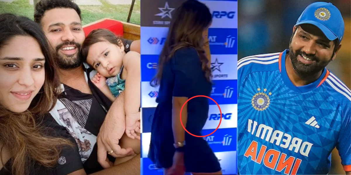 rohit sharma is going to be a father for the second time wife ritika sajdeh baby bump video viral