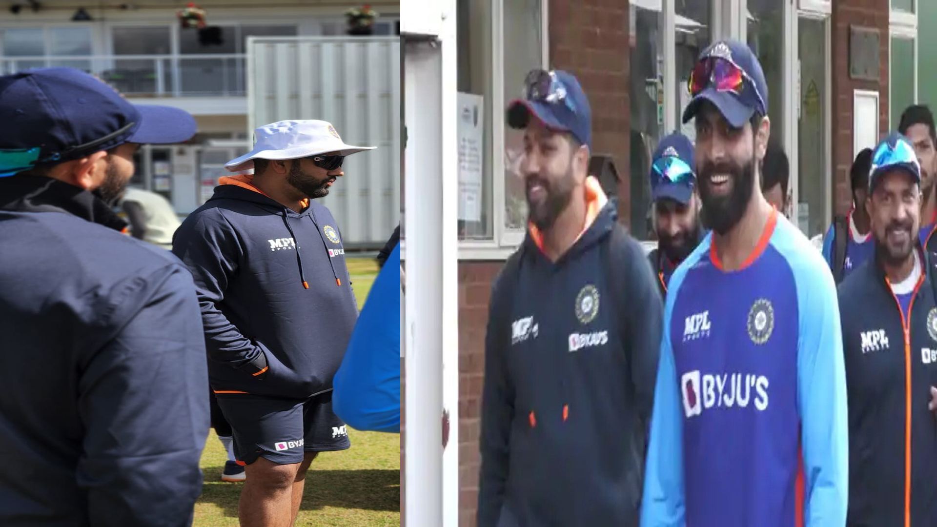 rohit sharma joined team india before the practice match in leicester started training hard-photos