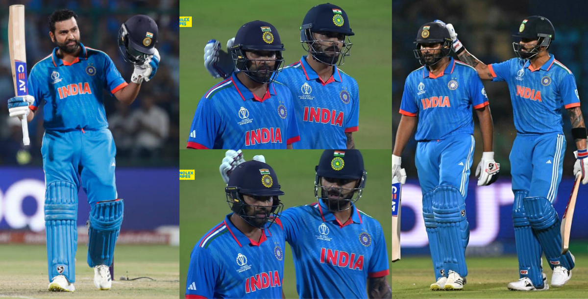 Rohit Sharma: रोहित शर्मा ने जड़ा वर्ल्ड कप का 7वां शतक तो विराट कोहली ने दी शाबाशी, दोनों दिग्गज के...