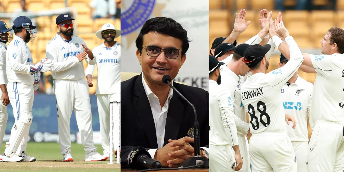 ind vs nz Team India was all out for 46 runs in 1st inning then Michael Vaughan made fun of India