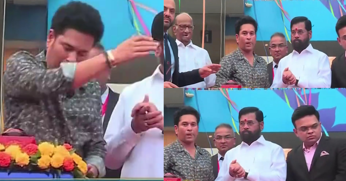 वानखेड़े स्टेडियम में अपनी मूर्ती देख भावुक हुए Sachin Tendulkar, आंखों में आ गए आंसू, वायरल हुआ VIDE...