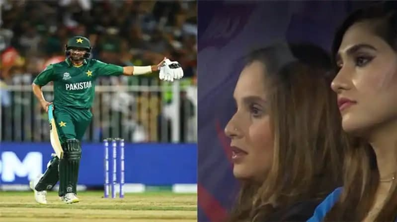 Sania Mirza Cheers shoaib malik-PAK vs NZ-Video-T20 WC 2021