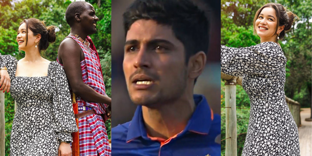 sara-tendulkar with foreign boy in kenya jungle