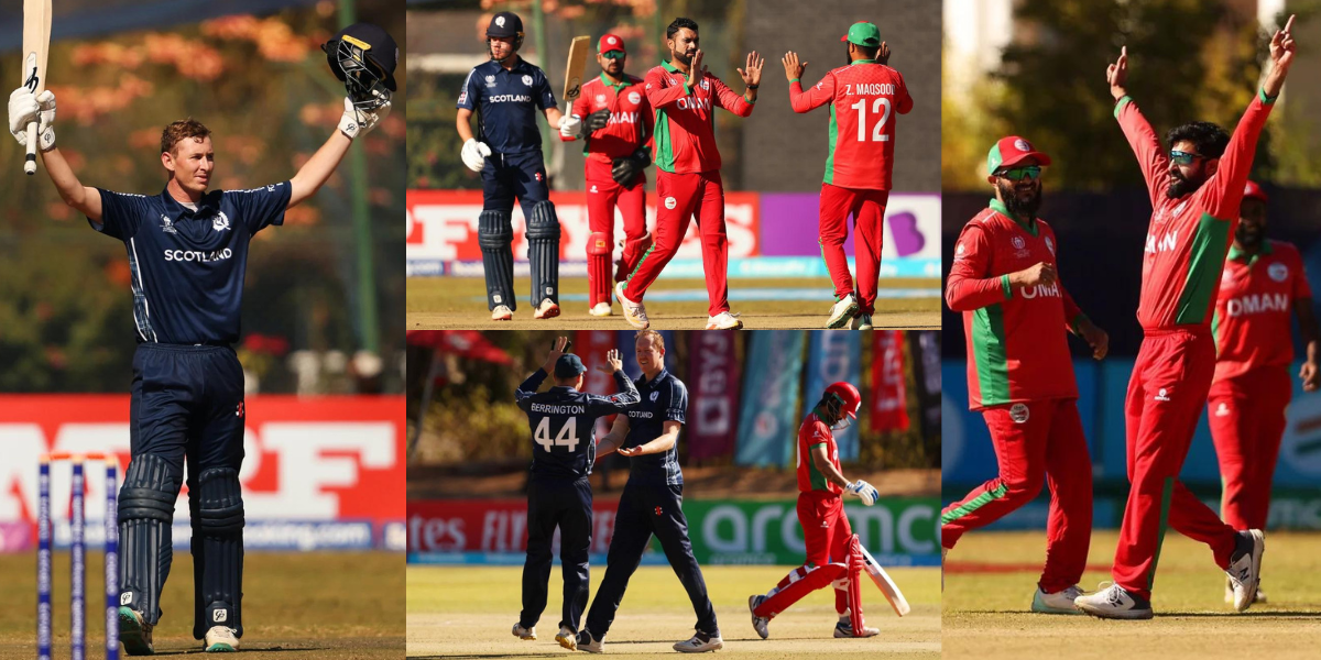 scotland beat oman by 76 runs in world cup qualifiers 2023