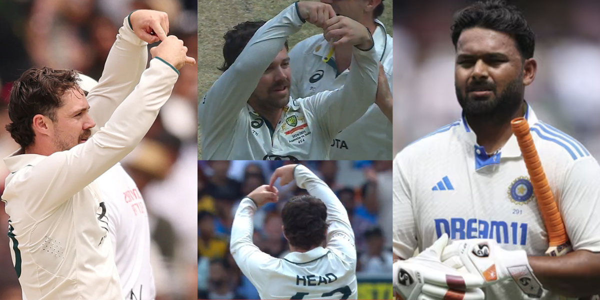 VIDEO After taking wicket of Rishabh Pant Travis Head used obscenity made dirty gestures in front of...