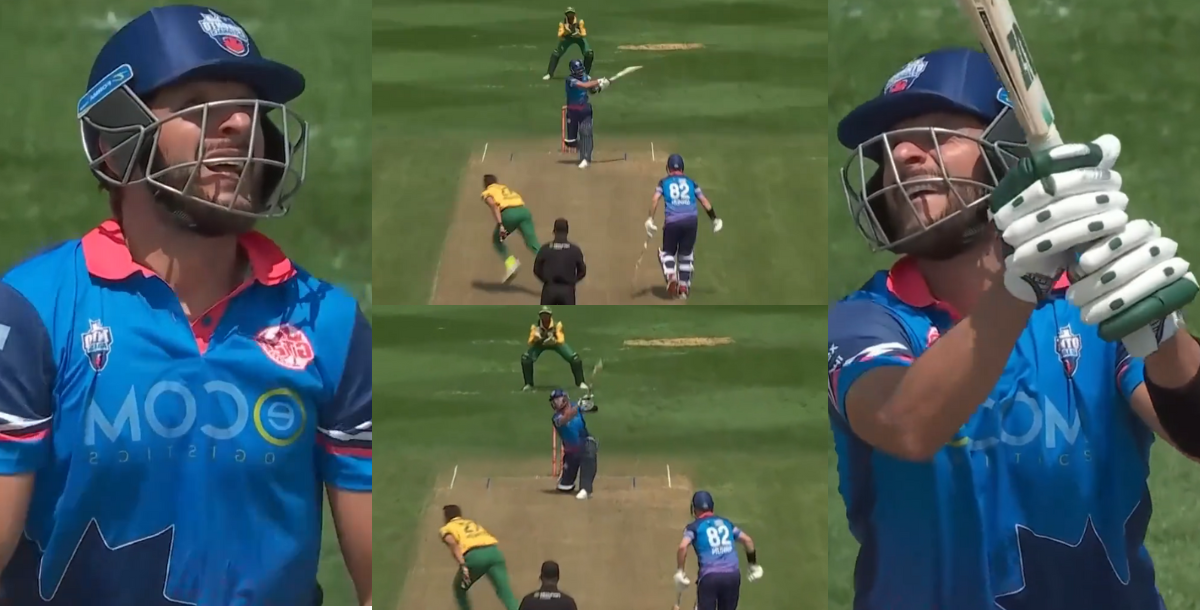 shahid afridi hits 23 runs in 12 Balls with in gt20 canada 2023