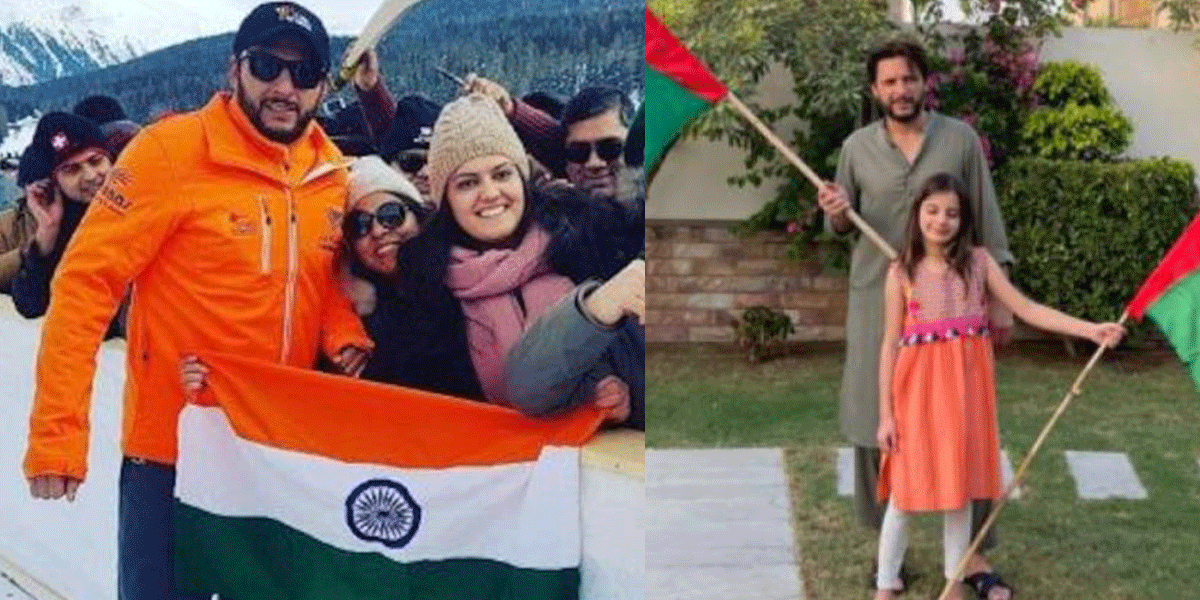 IND vs PAK मैच में शाहिद अफरीदी की बेटी ने भारत के समर्थन में लहराया तिरंगा, VIDEO देख खुद हैरानी जत...