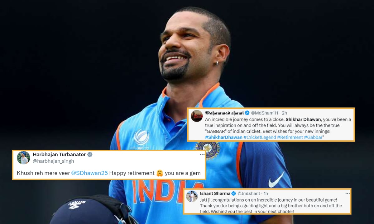 हार्दिक से लेकर कुलदीप तक, Shikhar Dhawan के संन्यास लेने पर भावुक हुए भारतीय खिलाड़ी, ऐसे दी विदाई