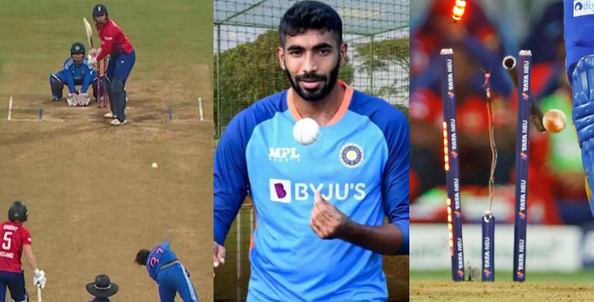 shreyanka patil bowling like jasprit bumrah and took 3 wickets in ind w vs eng w 3rd t20