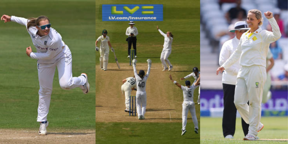 sophie ecclestone created history by taking 10 wicket haul in ashes 2023