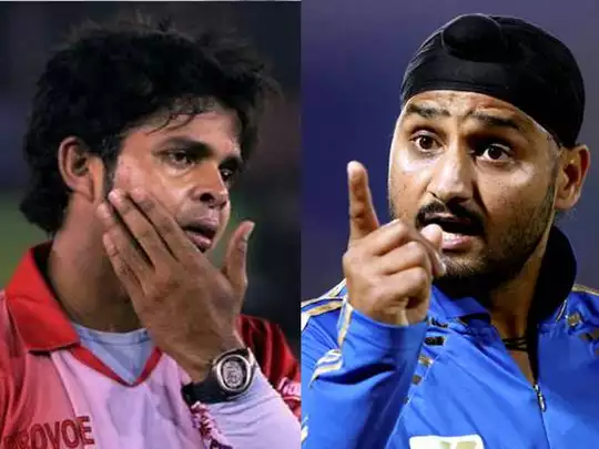 sreesanth and harbhajan 1