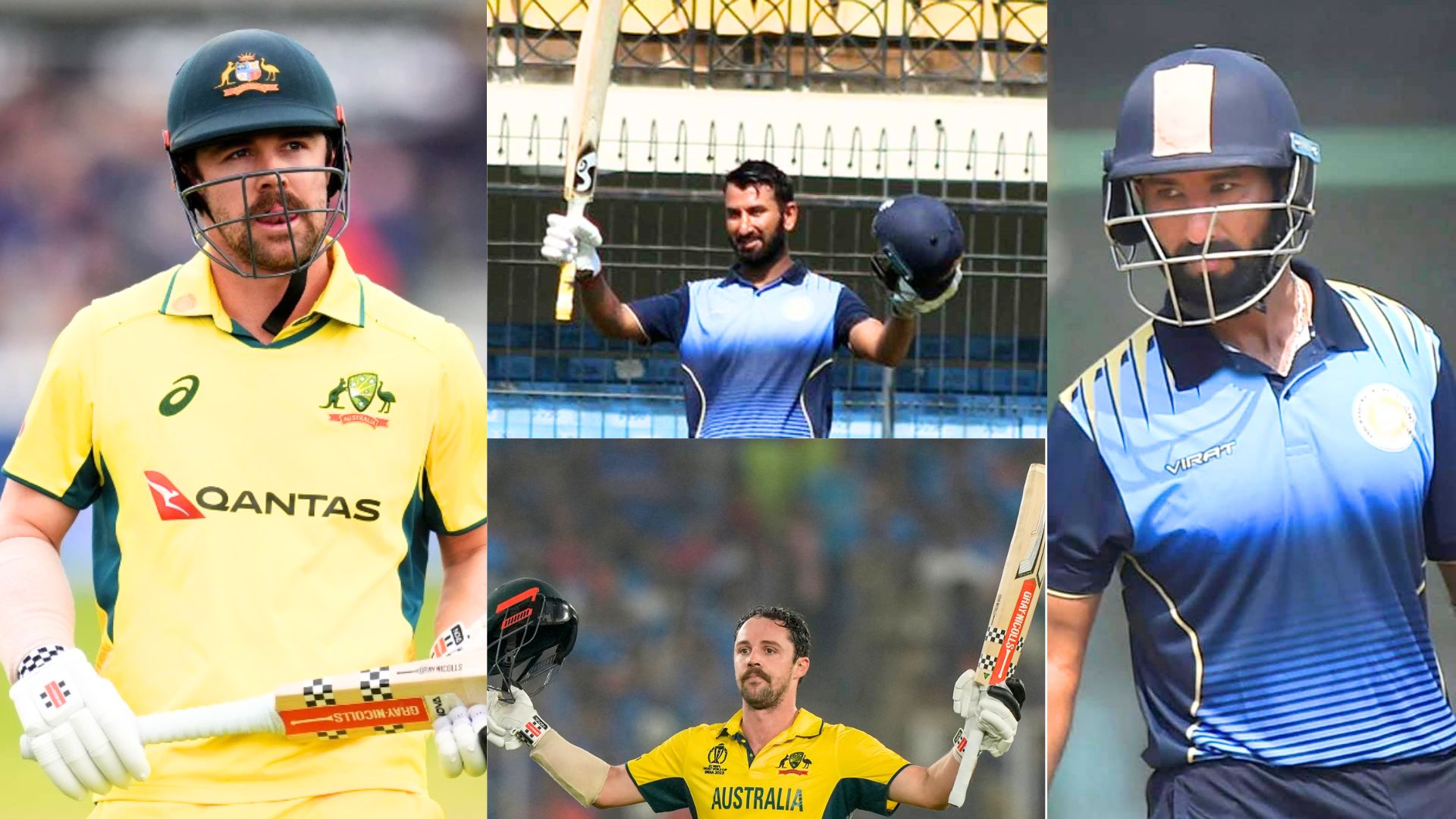 6,6,6,4,4,4,4.... चेतेश्वर पुजारा का सैयद मुश्ताक में ट्रेविस हेड अवतार, महज 61 गेंदों में ठोका तूफा...