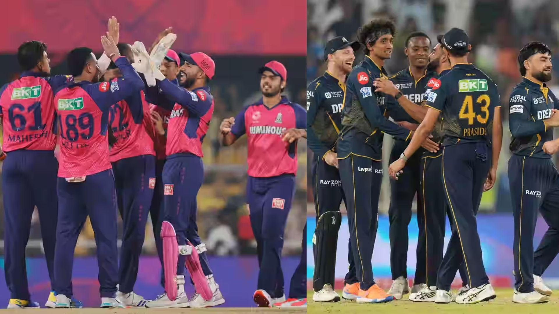 GT vs RR 3 key battles