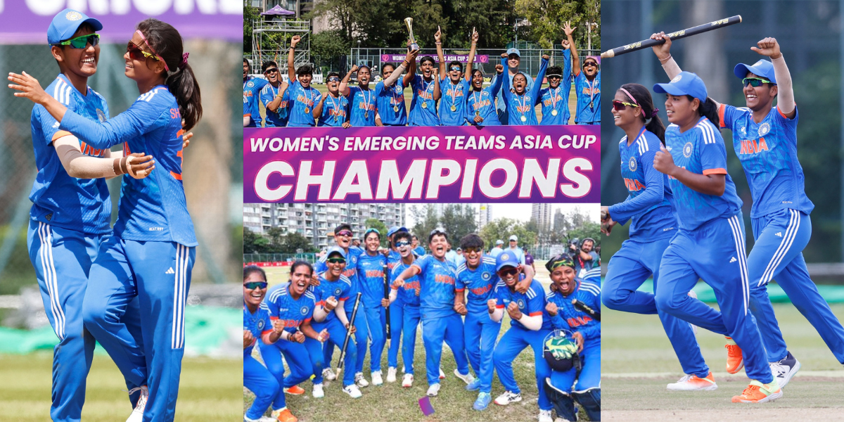 team india Womens asia cup 2023 celebration ind vs ban