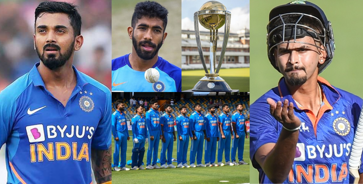 team india announced 17 member team for world cup 2023 kl rahul shreyas iyer and jasprit bumrah were...