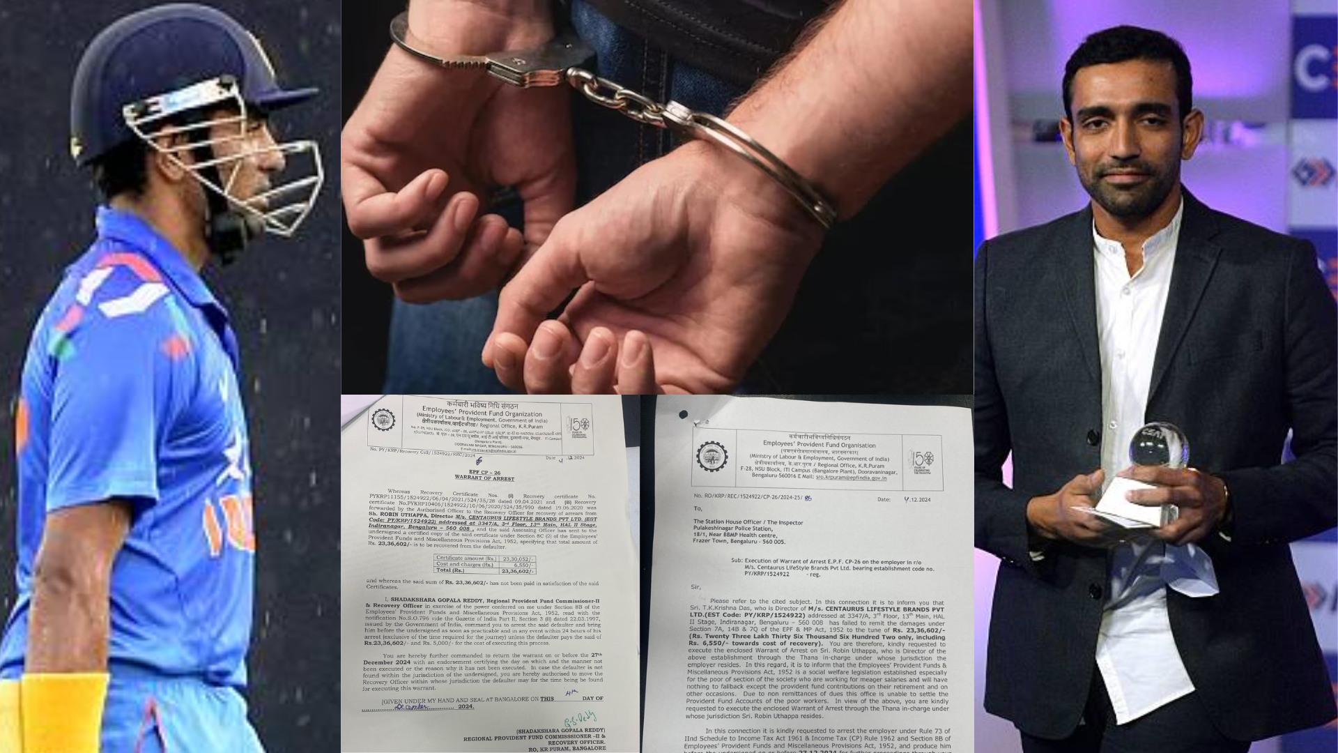 भारत छोड़ Robin Uthappa पर टूटा दुखों का पहाड़, अरेस्ट करने के लिए पुलिस छान रही चप्पा-चप्पा, इस वजह...
