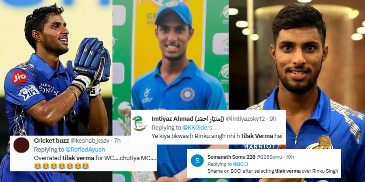 twitter reactions on Tilak Varma as he is selected for T20 series against west indies