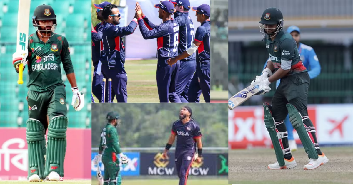 usa beat bangladesh by 5 wicket In USA vs BAN 1st T20 Match 2024