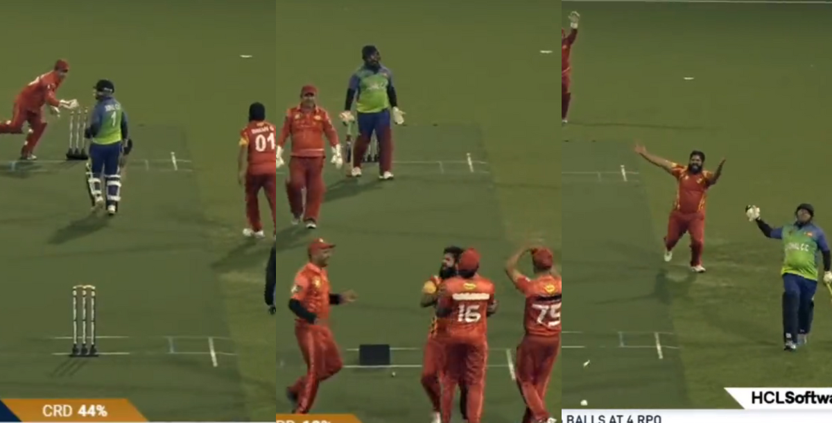 video in-the-history-of-cricket-6-batsmen-of-sohal-hospitalet-were-run-out-in-european-cricket-leagu...