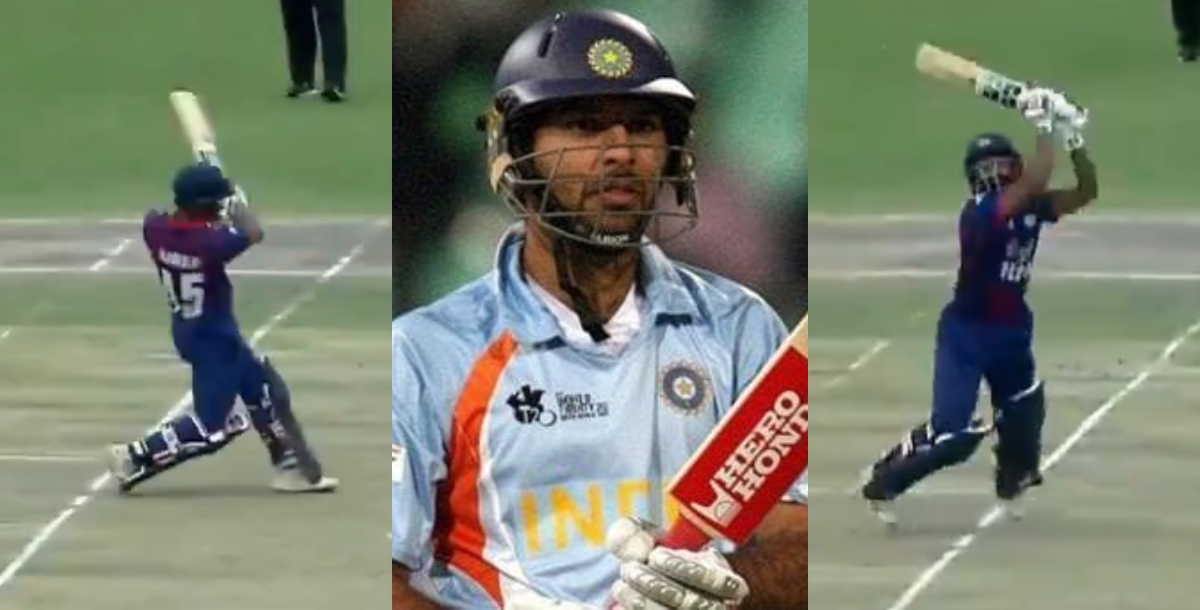 video know about dipendra singh airee who become 3rd batsmen after yuvraj singh to hit 6 sixes on 6...