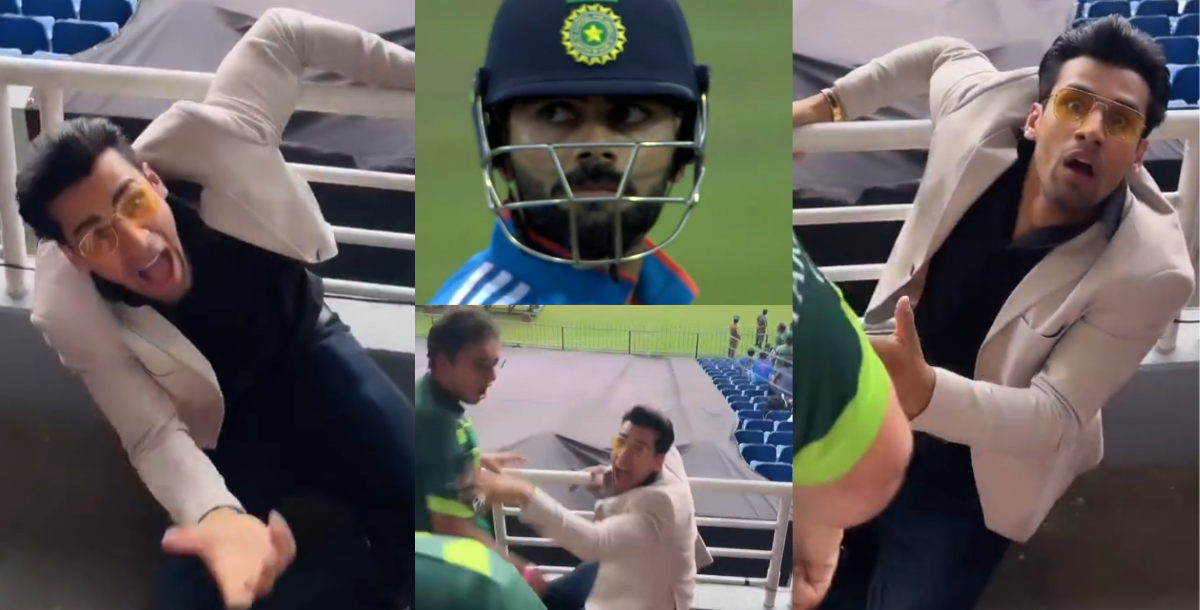 video pakistani fan momin saqib got emotional on virat kohli wicket in ind vs pak match
