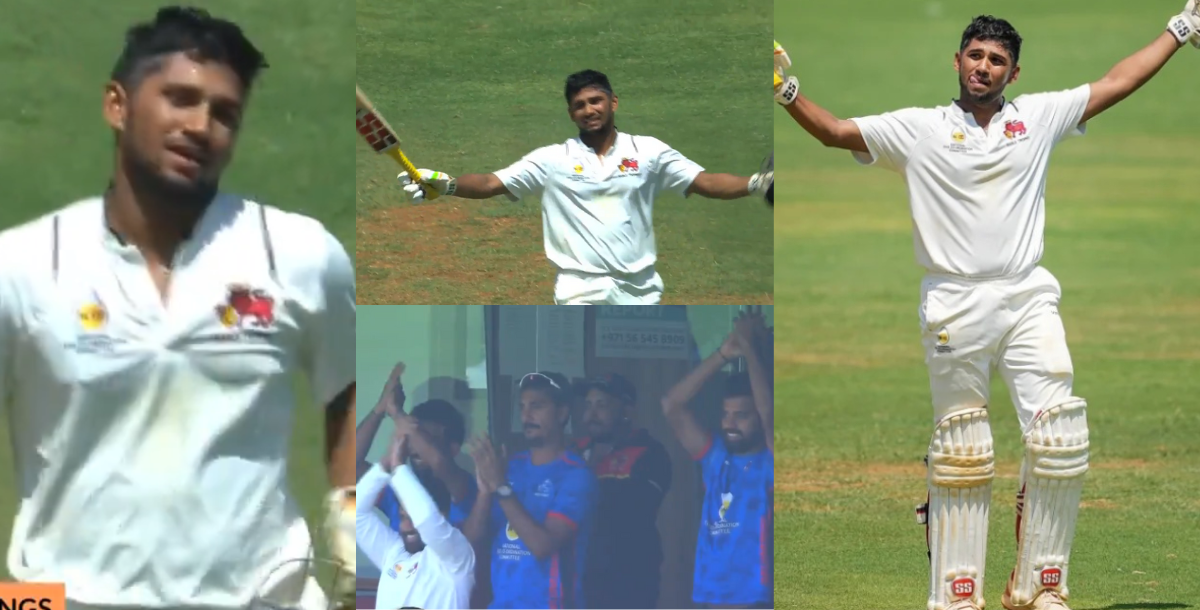 video sarfaraz-khans-brother-musheer-khan-hit-136-runs-in-against vidarbha-in-ranji-trophy-final-202...