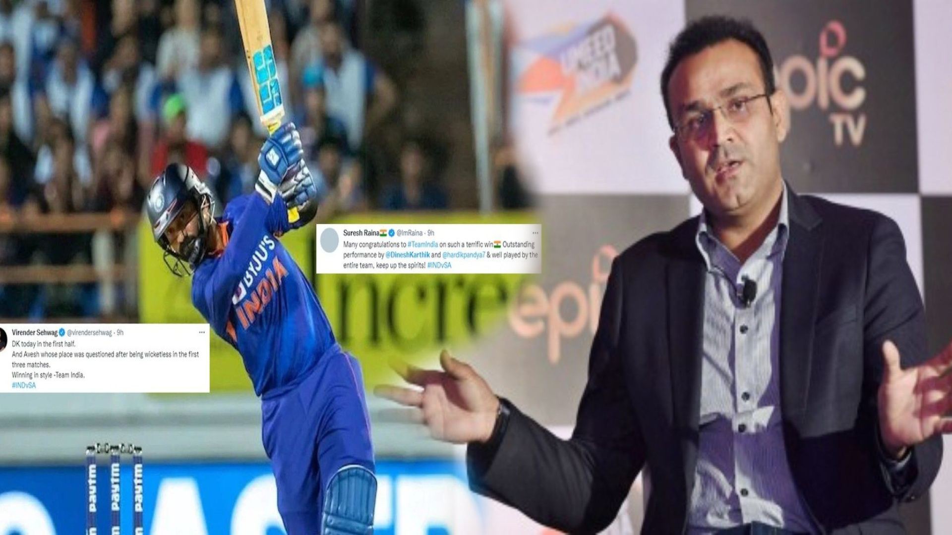 virender sehwag tweeted for dinesh karthik and avesh ab khelne ka nahi pelne ke time hai