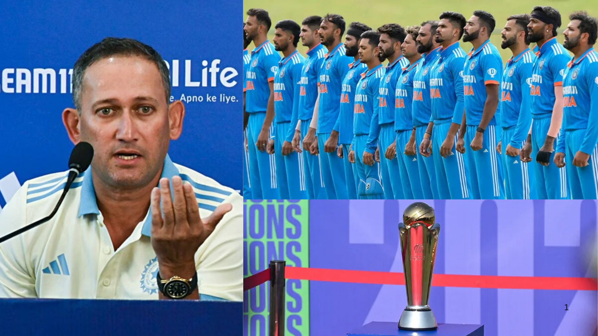 18 भारतीय खिलाड़ियों को चैंपियंस ट्रॉफी के लिए चुना गया, Ajit Agarkar ने बताया एक-एक खिलाड़ी नाम