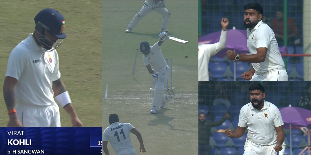 Virat Kohli who came to play in Ranji after 12 years disappointed he was bowled only 6 runs against...