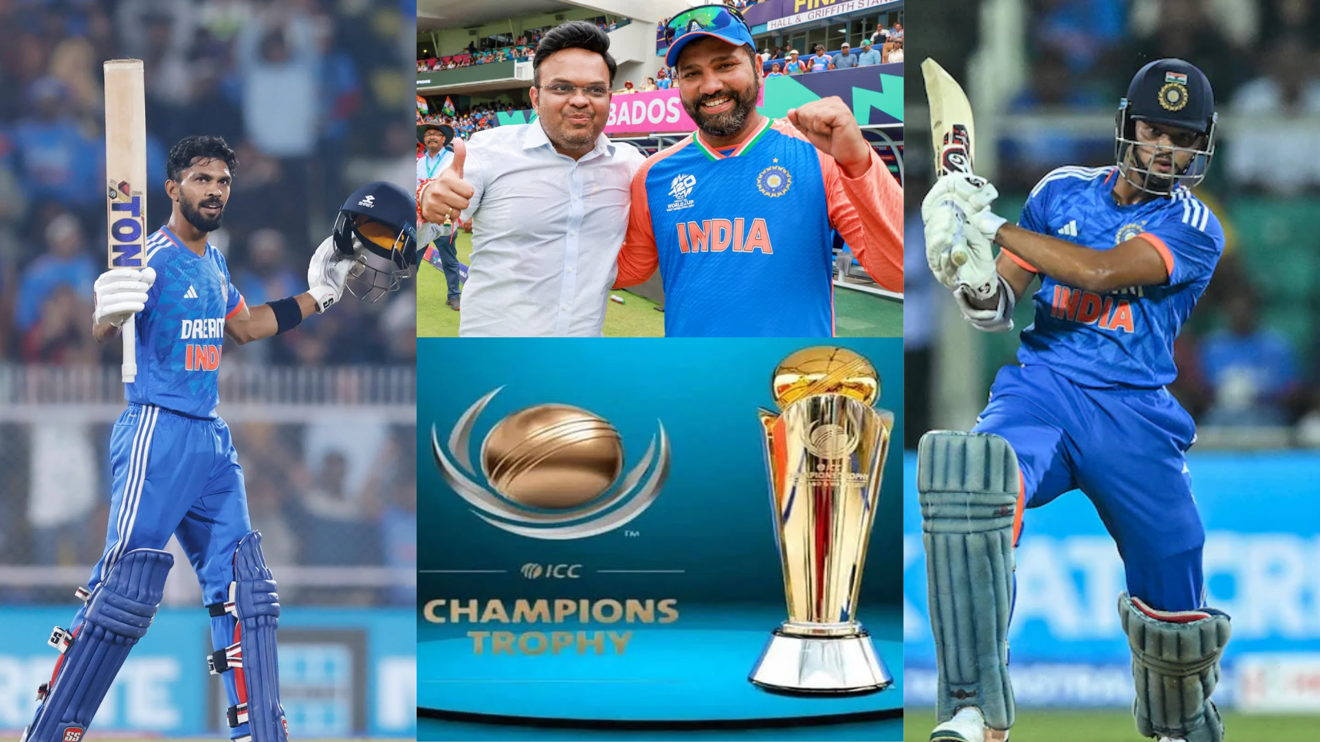 चैंपियंस ट्रॉफी 2025 के लिए हुआ टीम इंडिया हुई लगभग फिक्स! 15 सदस्यीय दल में 5 ओपनर्स को मौका