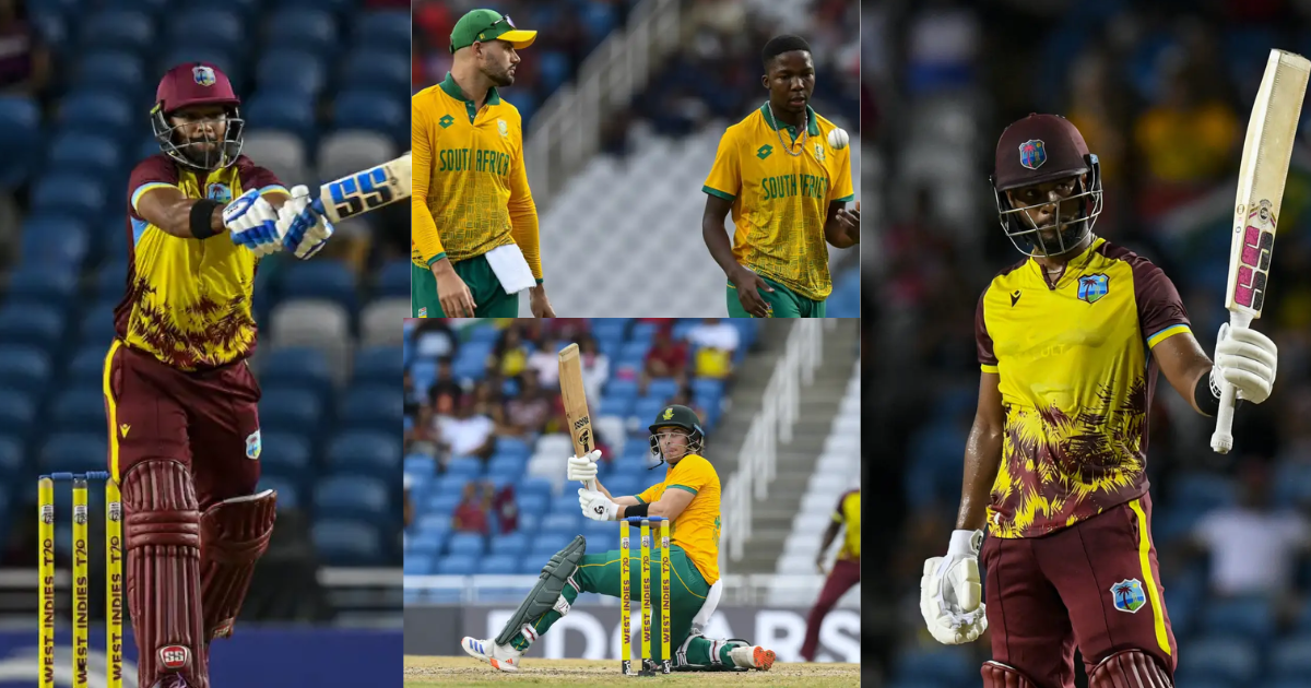 west indies Beat South Africa by 7 wicket in WI vs SA first t20i match