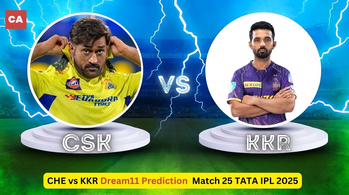 CHE vs KKR Match 25 TATA IPL, 2025