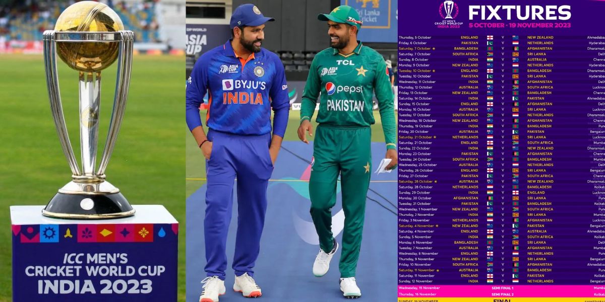 ICC ने किया World Cup 2023 के नए शेड्यूल का ऐलान, 9 मैचों की बदली तारीख, इस दिन होगी भारत-पाकिस्तान...