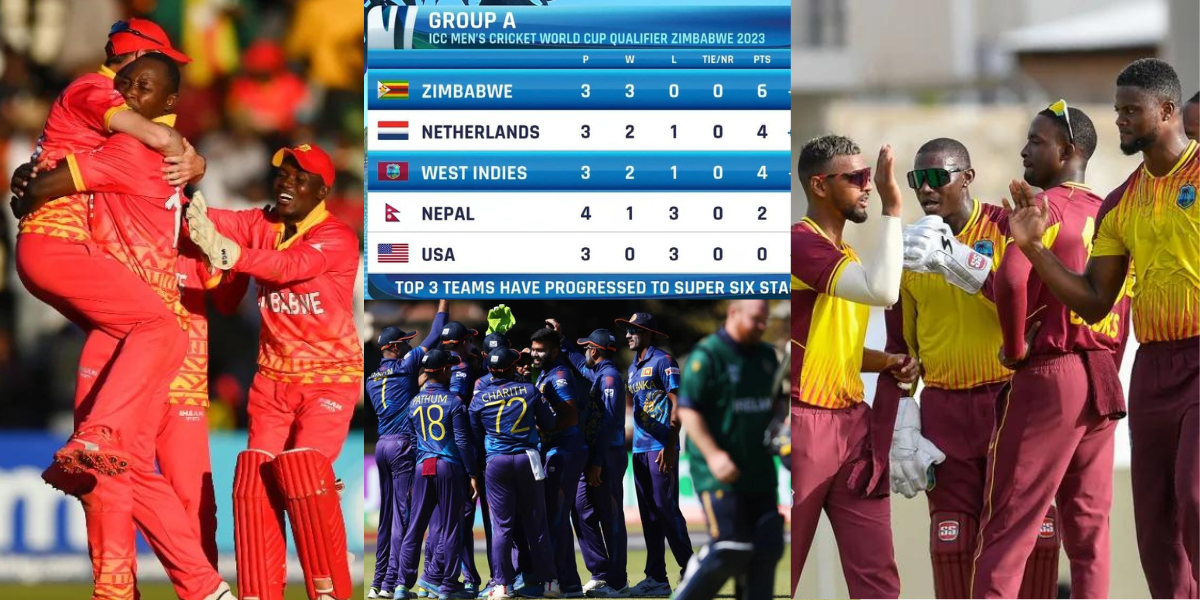 world cup 2023 qualifiers points table after zimbabwe beat west indies