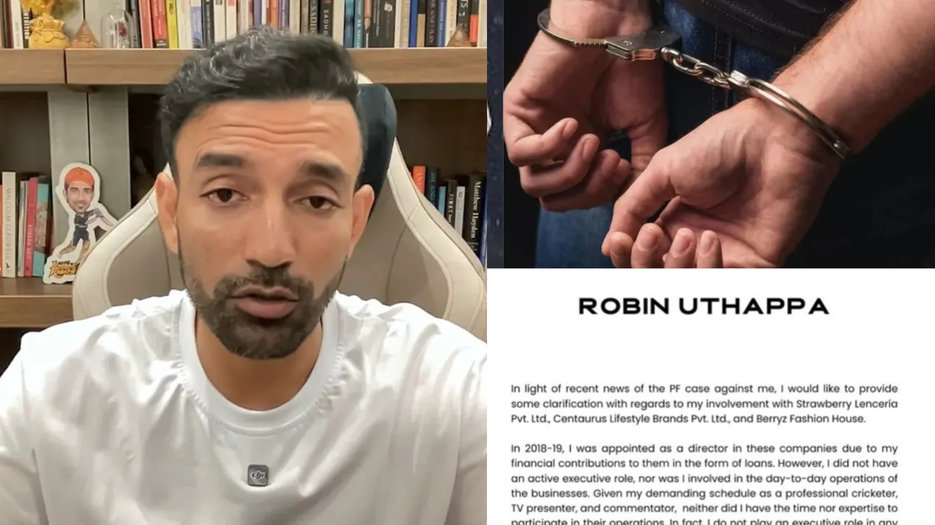 अरेस्ट वारंट निकलने के बाद Robin Uthappa आये सामने, खोला कंपनी का पूरा काला चिट्ठा, खुद को बताया निर...