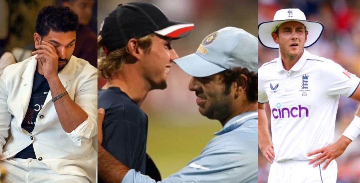 yuvraj singh did emotional post on stuart broad retirement