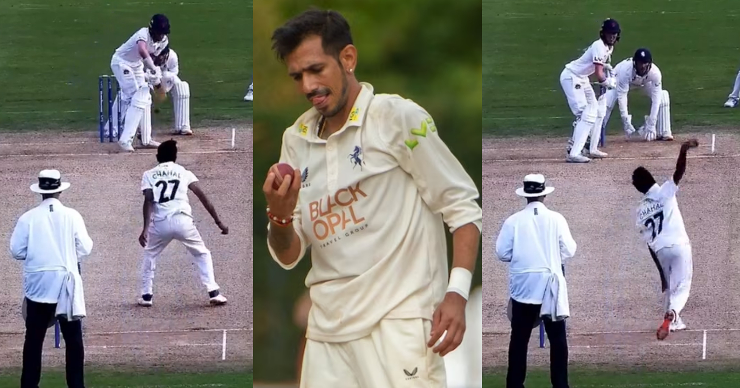 yuzvendra chahal took 2 wickets against Lancashire in county championship 2023 video viral