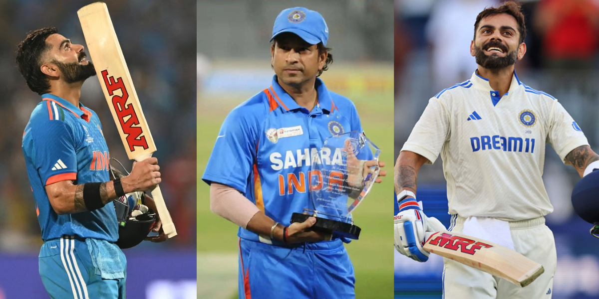 Virat Kohli made fans' dream of scoring 100 centuries come true surprised Sachin Tendulkar by breaki...
