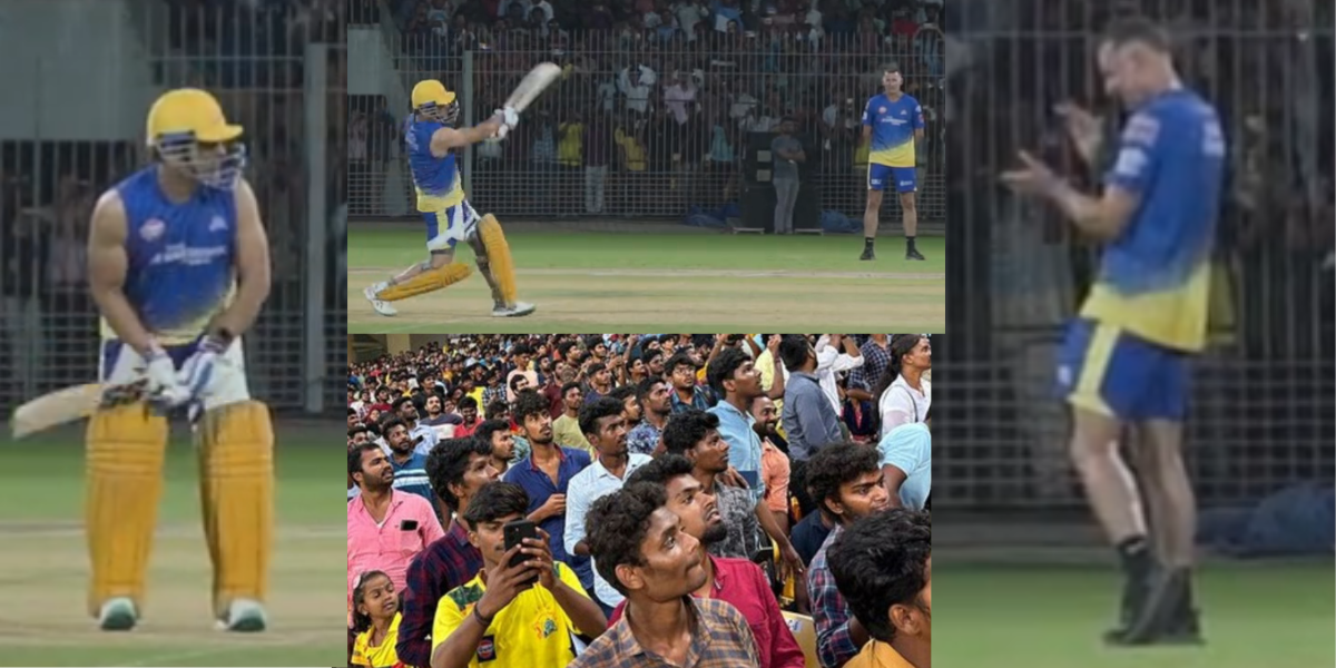 Dhoni six video
